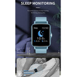 PTone Touch screen HD da 1,44 pollici IP67 Orologio intelligente impermeabile, supporto monitoraggio del sonno / monitoraggio della frequenza cardiaca / monitoraggio della pressione sanguigna
