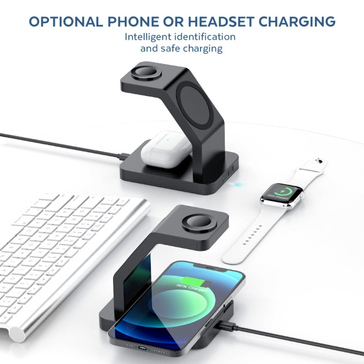 Caricabatterie wireless magnetico 3 in 1 per iPhone iWatch AirPod