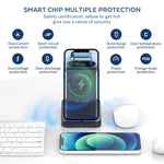 Caricabatterie wireless magnetico 3 in 1 per iPhone iWatch AirPod