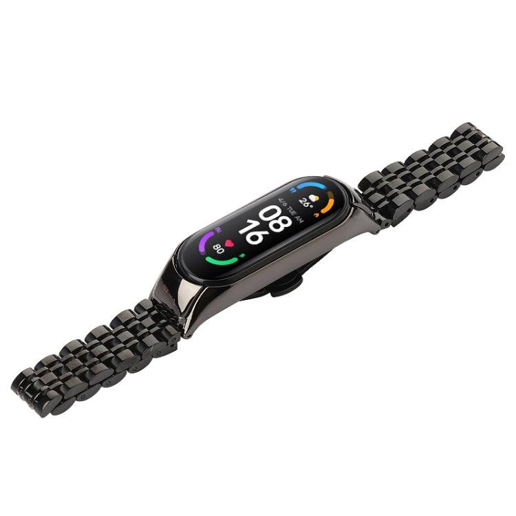 Cinturino di ricambio per cinturino in acciaio inossidabile a sette sfere, For Xiaomi Mi Band 6 / 5, For Xiaomi Mi Band 4 / 3
