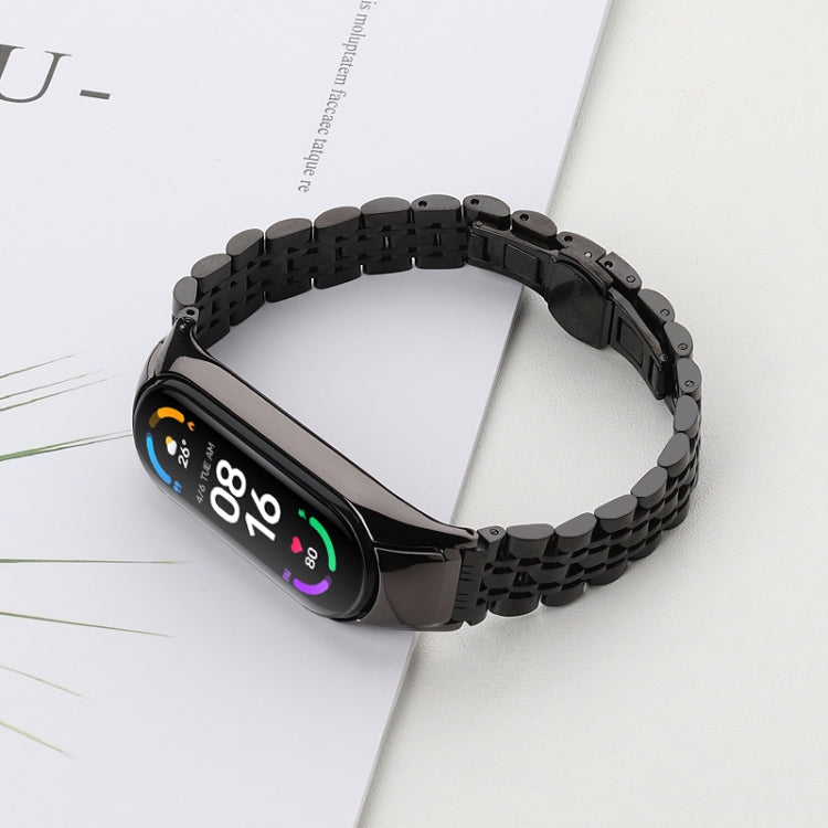 Cinturino di ricambio per cinturino in acciaio inossidabile a sette sfere, For Xiaomi Mi Band 6 / 5, For Xiaomi Mi Band 4 / 3