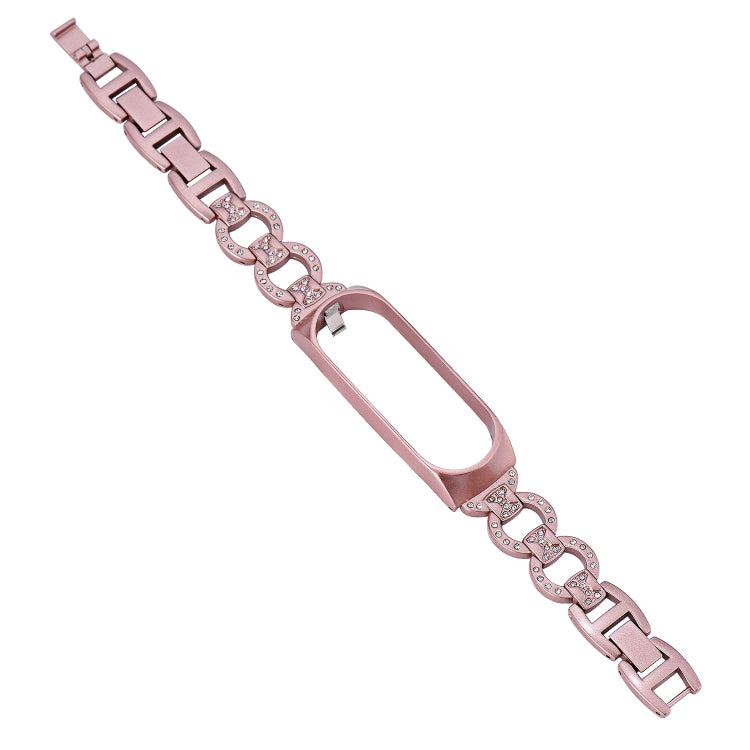 Cinturino di ricambio per cinturino in lega diamantata a forma di 8, For Xiaomi Mi Band 6 / 5, For Xiaomi Mi Band 4 / 3