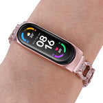 Cinturino di ricambio per cinturino in lega diamantata a forma di 8, For Xiaomi Mi Band 6 / 5, For Xiaomi Mi Band 4 / 3