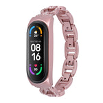 Cinturino di ricambio per cinturino in lega diamantata a forma di 8, For Xiaomi Mi Band 6 / 5, For Xiaomi Mi Band 4 / 3