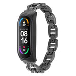 Cinturino di ricambio per cinturino in lega diamantata a forma di 8, For Xiaomi Mi Band 6 / 5, For Xiaomi Mi Band 4 / 3