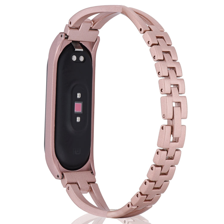 Cinturino di ricambio per cinturino in lega diamantata a forma di X, For Xiaomi Mi Band 6 / 5, For Xiaomi Mi Band 4 / 3