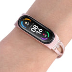Cinturino di ricambio per cinturino in lega diamantata a forma di X, For Xiaomi Mi Band 6 / 5, For Xiaomi Mi Band 4 / 3