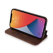 Forte chiusura magnetica Custodia in pelle PU + TPU con slot per schede e supporto, For iPhone 13 mini, For iPhone 13, For iPhone 13 Pro, For iPhone 13 Pro Max