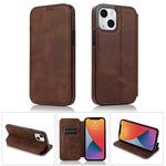 Custodia portafoglio in pelle PU con chiusura magnetica per iPhon