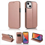 Custodia portafoglio in pelle PU con chiusura magnetica per iPhon