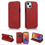 Custodia portafoglio in pelle PU con chiusura magnetica per iPhon