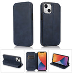 Custodia portafoglio in pelle PU con chiusura magnetica per iPhon