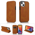 Custodia portafoglio in pelle PU con chiusura magnetica per iPhon