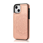 Custodia portafoglio PU TPU con slot carte per iPhone 13