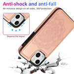 Custodia portafoglio PU TPU con slot carte per iPhone 13