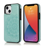 Custodia portafoglio PU TPU con slot carte per iPhone 13