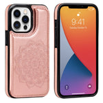 Custodia portafoglio PU TPU con slot carte per iPhone 13