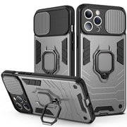 Cover per fotocamera scorrevole Design Custodia antiurto in TPU + PC con supporto ad anello, For iPhone 13 mini, For iPhone 13, For iPhone 13 Pro, For iPhone 13 Pro Max