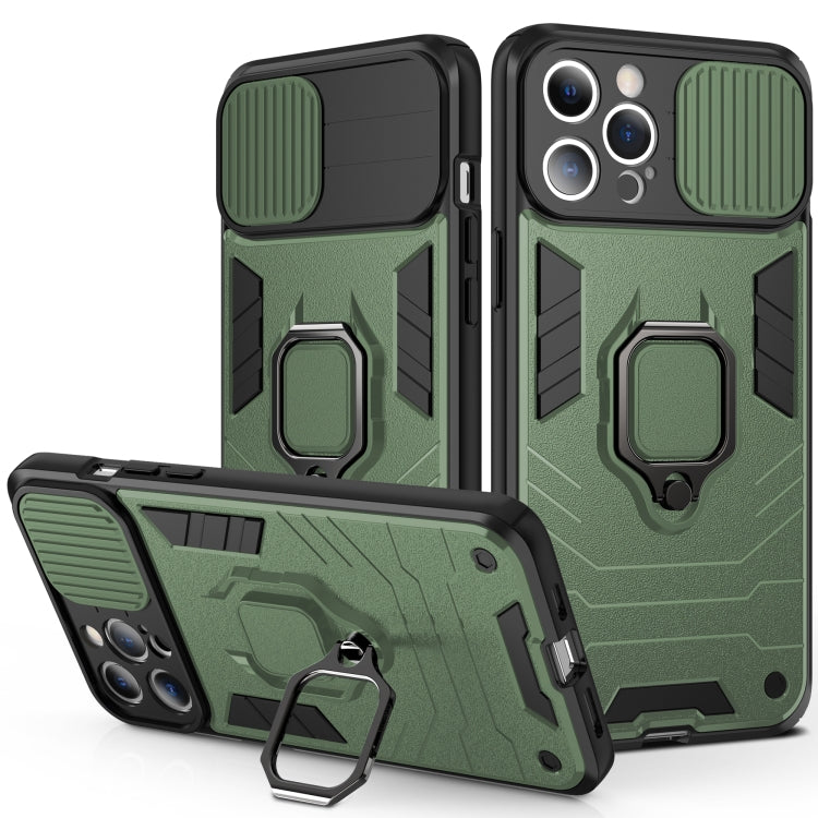 Cover antiurto in TPU e PC con anello per iPhone 13 mini