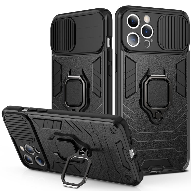 Cover antiurto in TPU e PC con anello per iPhone 13 mini