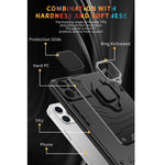 Cover antiurto in TPU e PC con anello per iPhone 13 mini