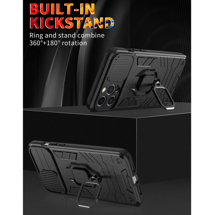 Cover antiurto in TPU e PC con anello per iPhone 13 mini