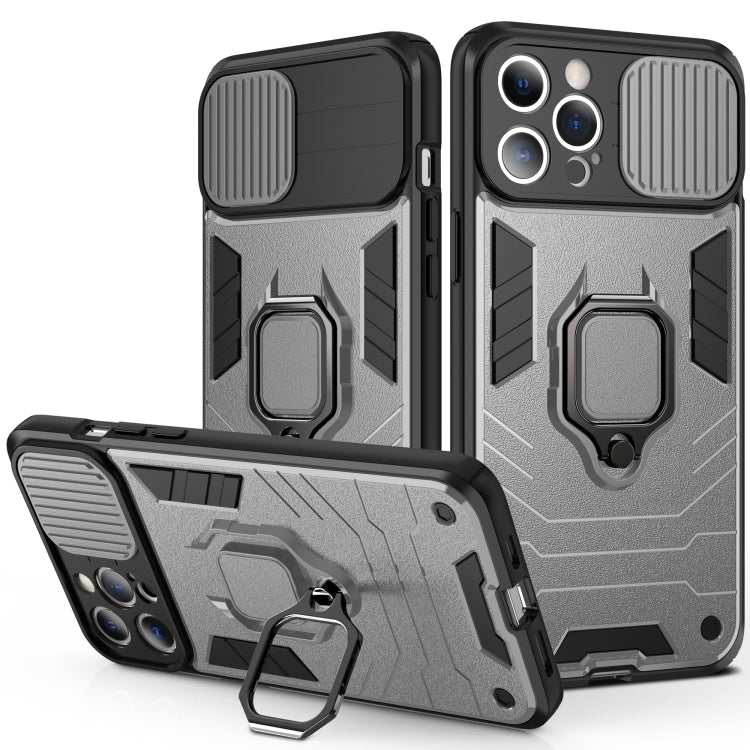 Cover antiurto in TPU e PC con anello per iPhone 13 mini