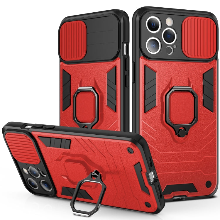 Cover antiurto in TPU e PC con anello per iPhone 13 mini