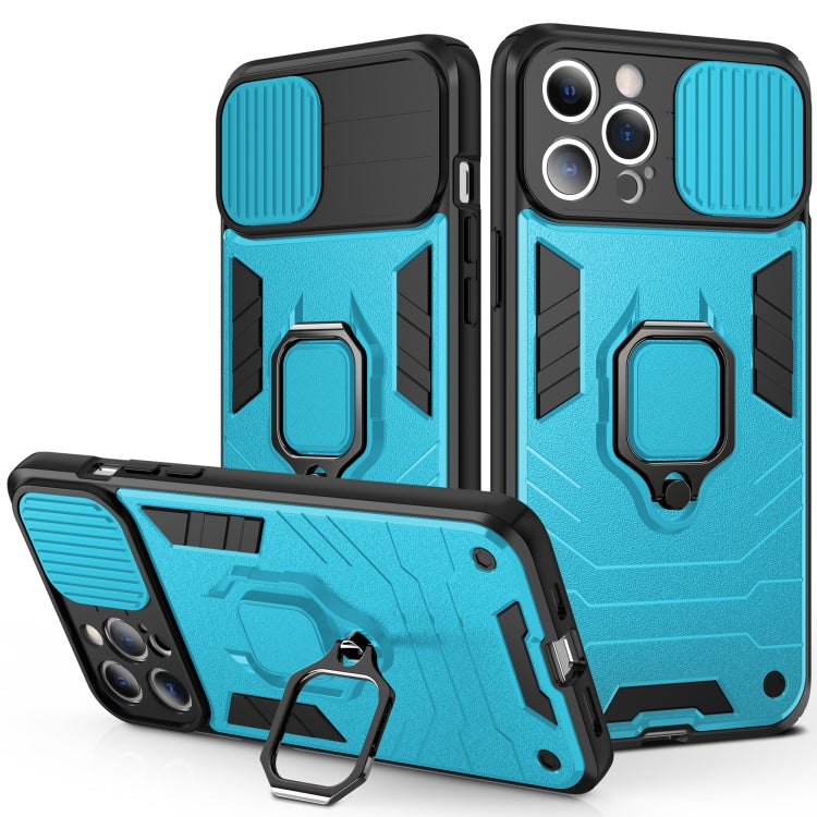 Cover antiurto in TPU e PC con anello per iPhone 13 mini