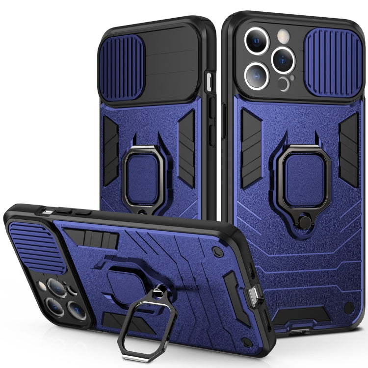 Cover antiurto in TPU e PC con anello per iPhone 13 mini