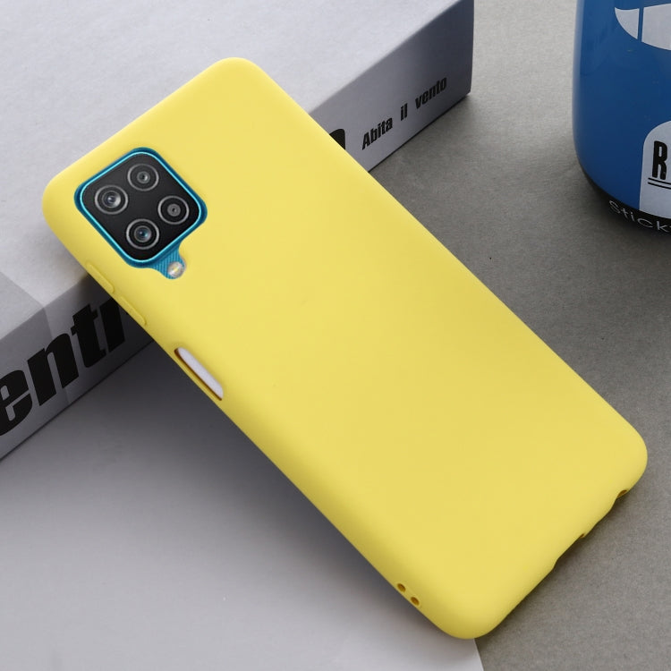 Per Samsung Galaxy M32 4G Versione internazionale Custodia protettiva a copertura totale anticaduta in silicone liquido tinta unita, For Samsung Galaxy M32 4G International Version