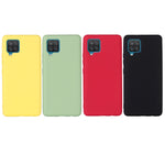 Per Samsung Galaxy M32 4G Versione internazionale Custodia protettiva a copertura totale anticaduta in silicone liquido tinta unita, For Samsung Galaxy M32 4G International Version