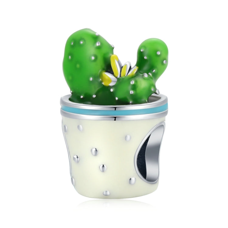 Accessori per collana braccialetto fai-da-te con perline di fiori di cactus in argento sterling S925, Cactus Flower Cup