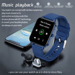 MX7 1,69 pollici IPS touch screen IP68 Smart Watch impermeabile, supporto monitoraggio del sonno / monitoraggio della frequenza cardiaca / chiamata Bluetooth / monitoraggio della temperatura corporea