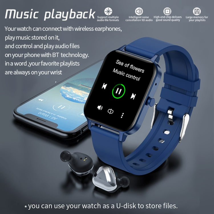 MX7 1,69 pollici IPS touch screen IP68 Smart Watch impermeabile, supporto monitoraggio del sonno / monitoraggio della frequenza cardiaca / chiamata Bluetooth / monitoraggio della temperatura corporea