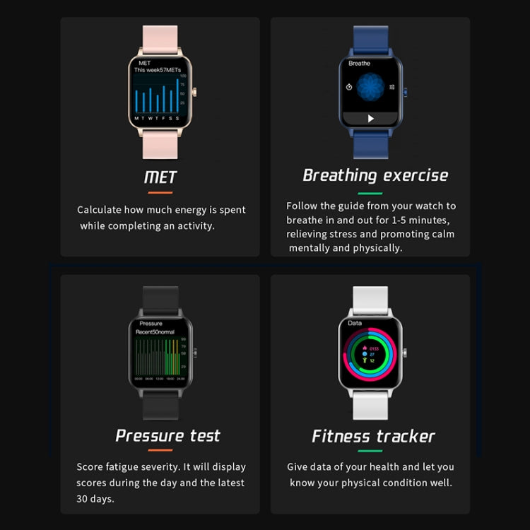 MX7 1,69 pollici IPS touch screen IP68 Smart Watch impermeabile, supporto monitoraggio del sonno / monitoraggio della frequenza cardiaca / chiamata Bluetooth / monitoraggio della temperatura corporea