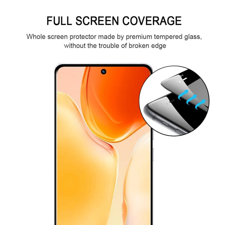 Pellicola in vetro temperato a schermo intero con bordo curvo 3D, For vivo X70 Pro (1 PC), For vivo X70 Pro+ (1 PC)