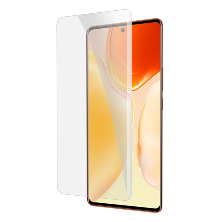 Pellicola in vetro temperato a colla piena curva liquida UV, For vivo X70 Pro, For vivo X70 Pro+