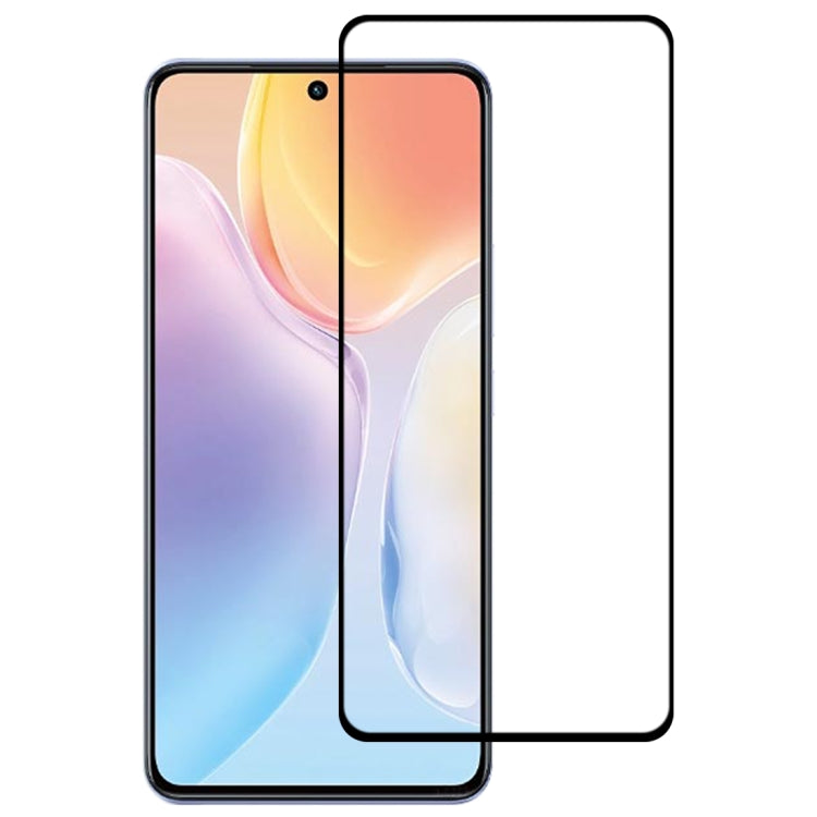 Pellicola in vetro temperato per protezione dello schermo a copertura totale con colla completa, For vivo X70 (1 PC)