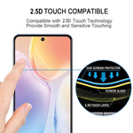 Pellicola in vetro temperato per protezione dello schermo a copertura totale con colla completa, For vivo X70 (1 PC)