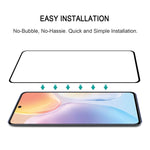 Pellicola in vetro temperato per protezione dello schermo a copertura totale con colla completa, For vivo X70 (1 PC)