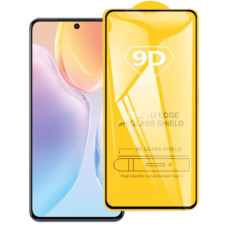 Pellicola in vetro temperato a schermo intero con colla intera 9D, For vivo X70 (1 PC)