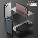 R-JUST RJ-52 Custodia protettiva antiurto in metallo TPU a 3 linee, For iPhone 13, For iPhone 13 Pro, For iPhone 13 Pro Max, For iPhone 12, For iPhone 12 Pro, For iPhone 12 Pro Max, For iPhone 11 Pro Max