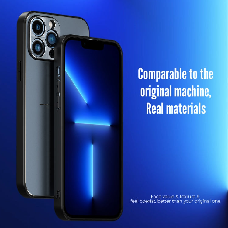 R-JUST RJ-52 Custodia protettiva antiurto in metallo TPU a 3 linee, For iPhone 13, For iPhone 13 Pro, For iPhone 13 Pro Max, For iPhone 12, For iPhone 12 Pro, For iPhone 12 Pro Max, For iPhone 11 Pro Max