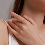 S925 Sterling Silver Fashion Wizard Anello da donna con diamanti, 6, 7, 8