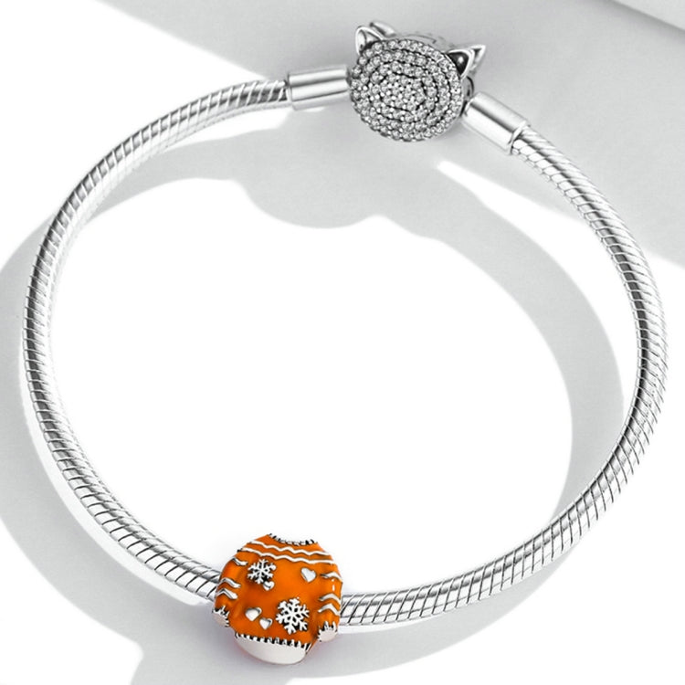 Accessori per collana braccialetto fai da te con perline maglione caldo in argento sterling S925, Warm Sweater