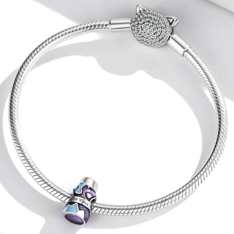 Accessori per collana braccialetto fai-da-te con mini ventosa in argento sterling S925, Mini Vacuum Cup