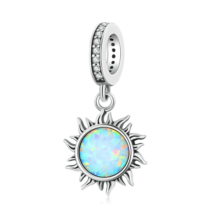 Accessori per collana braccialetto fai-da-te con ciondolo piccolo sole in argento sterling S925 opale, Opal Little Sun