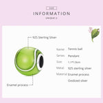 Accessori per collana braccialetto fai da te con perline da tennis verdi in argento sterling S925, Green Tennis