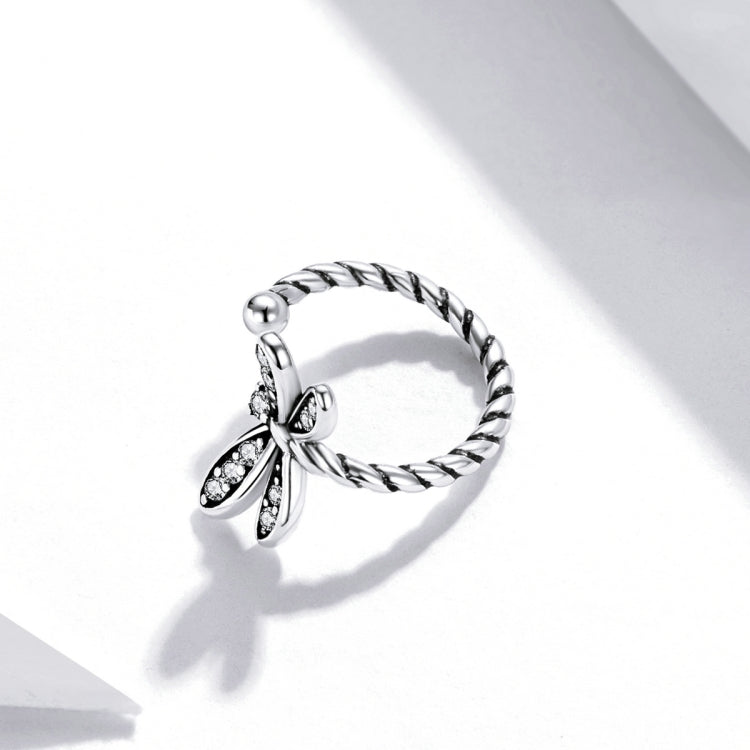Orecchini da donna con libellula squisita in argento sterling S925, Dragonfly